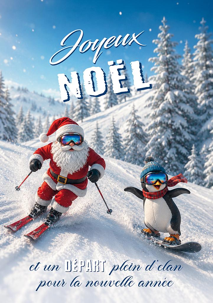 Carte A5 Joyeux Noël