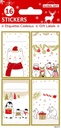 Mélange de 10 sachet 12/16 étiquettes-cadeaux autocollantes à 2.40