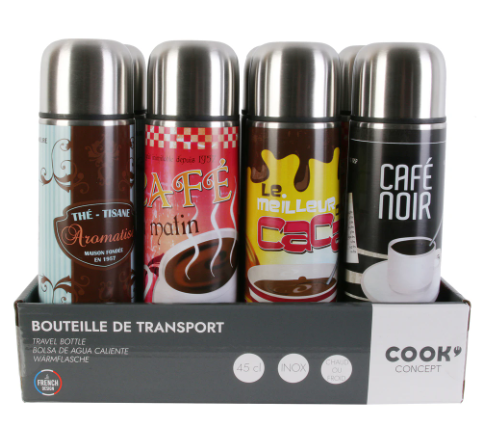 [ZE KS9000] Display de 12 Thermos textés (19.90/pce)