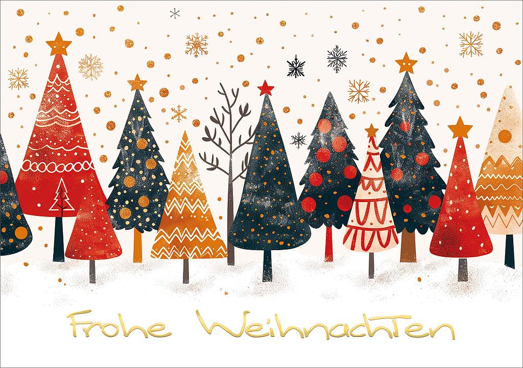 Karte A5 Frohe Weihnachten