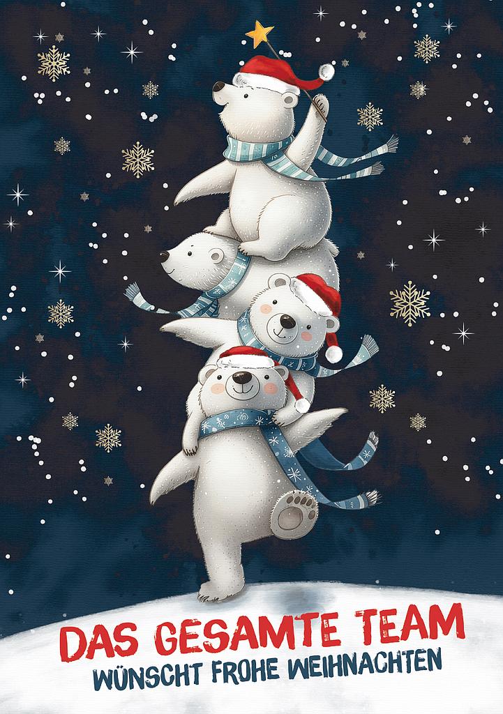 [#A5-FW 970-8791] Karte A5 Frohe Weihnachten