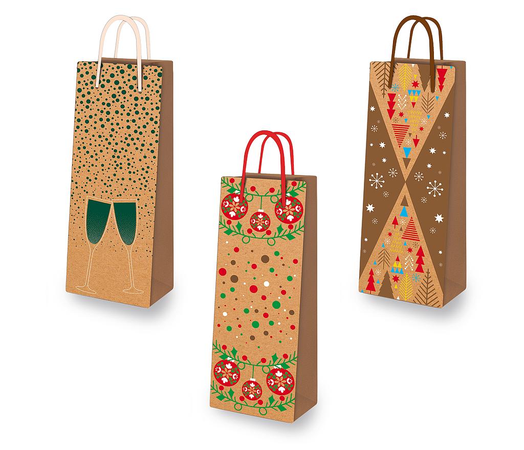 [PB SACK3N] Sacs-cadeaux pour bouteille Fr. 3.90/pce x10 (UV) Noël