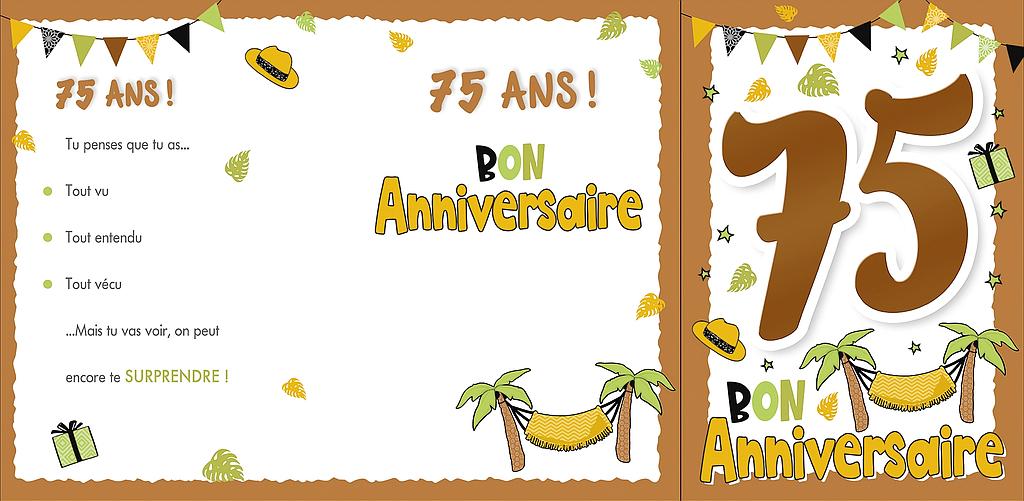 Carte Anniv. 75 ans