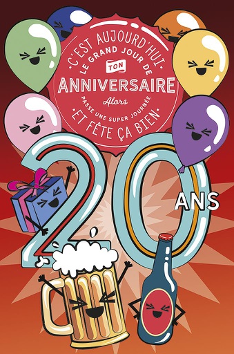 [AG 60033] Carte Anniv. 20 ans