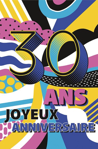 [AG 60052] Carte Anniv. 30 ans