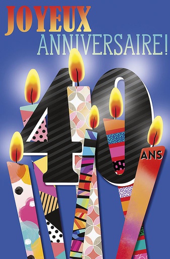 [AG 60059] Carte Anniv. âge fixe
