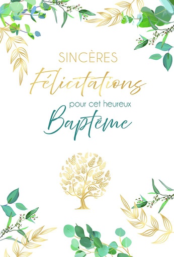[BP 522504] Carte Baptême