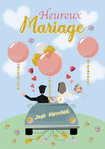 [A4-MA MAXI35] Carte A4 Mariage