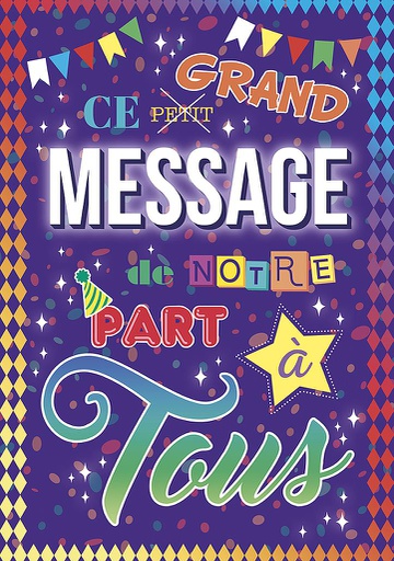 [A4-TD 00020] Carte A4 Anniversaire