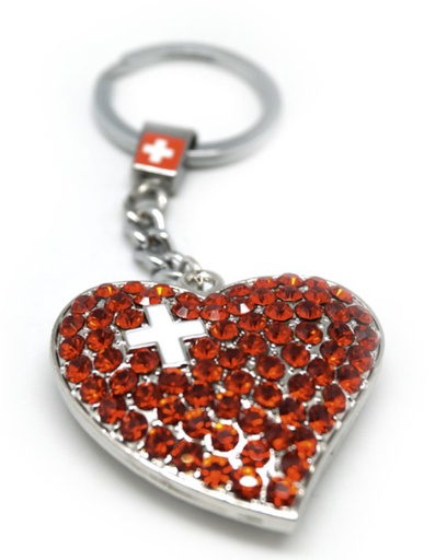 [MS PP52-331] Porte-clés coeur avec strass