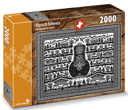 [BZ36198935] Puzzle 2000 pcs Poya &quot;Typiquement suisse&quot;