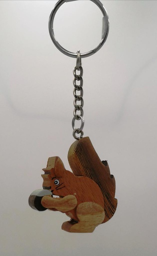 [CN KEY-1201m] Porte-clés animaux suisse écureuil