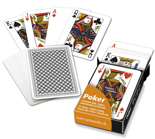 [BZ37513126] Jeu de Poker (55 cartes, 3 jockers inclus)