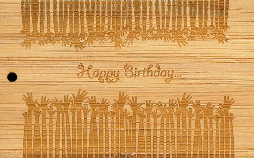 [BZ33116576] Mini bambou Happy Birthday