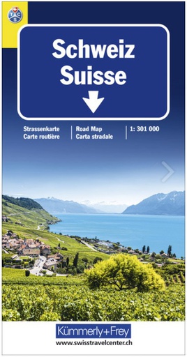 [BZ34600172] Carte routière TCS 1:301'000 Suisse 2021