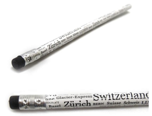 [BZ2024625] Crayon blanc avec gomme Switzerland