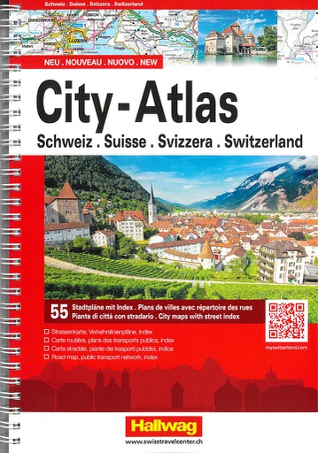 [BZ20918197] City-Atlas, 55 Stadtpläne Schweiz