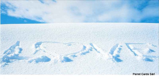 [6601112] Postcards Pano 01112 w LOVE dans la neige 