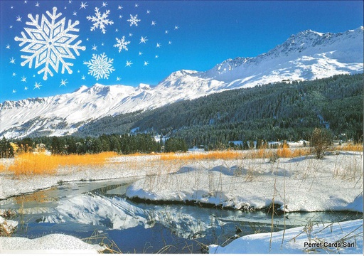 [1026332] Postcards 26332 w Winterlanschaft (mit Glimmer)