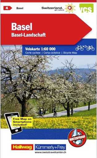 [BZ19056452] Carte cycliste 1:60'000 Basel VK04