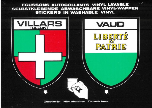 [9700223] Postcards SK 223 Stickers VILLARS-sur-Ollon + Vaud