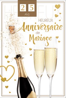 [NC 520633A] Carte Anniv. de mariage