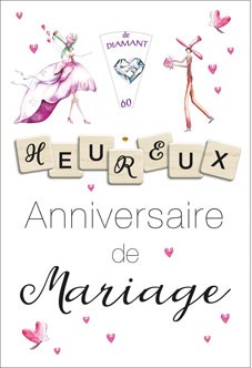 [NC 520630B] Carte Anniv. de mariage