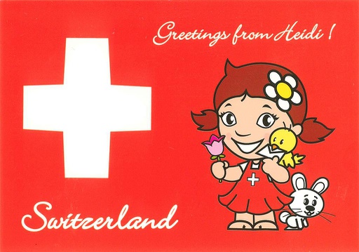 [1024599] Postcards 24599 Greetings from Heidi Switzerland