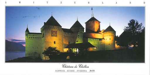 [7945375] Postcards Pano 45375 Schloss Chillon bei Montreux