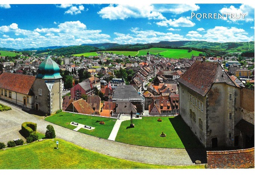 [1029018] Postcards 29018 Porrentruy (Château, vieille ville)