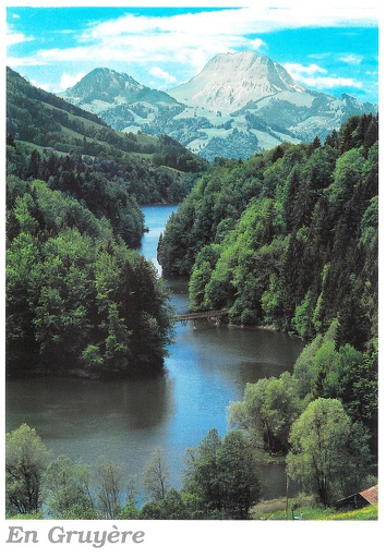 [6301338] Postcards 12x17cm 01338 En Gruyère, lac de Montsalvens et Moléson