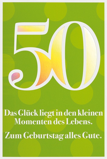 [FZ 52-1350] Karte 50. Geb. Fixzahlen