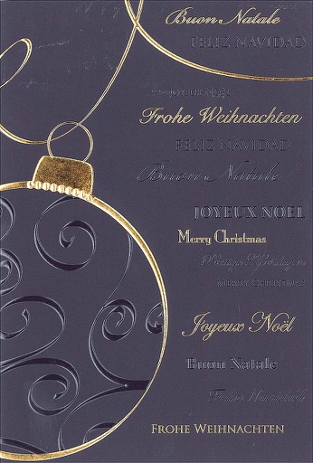 [#FW 98-3752] Karte Weihnachten Multilingual. Fr.1.- ab 100 Stk kumulierbar!