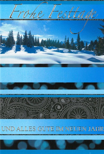 [#FF 98-3683] Karte Frohe Festtage