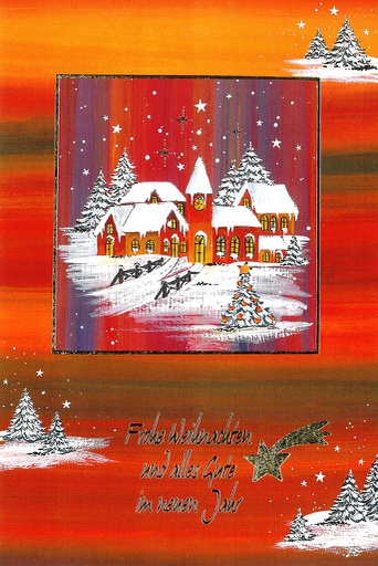 [#FF 98-3731] Karte Frohe Festtage