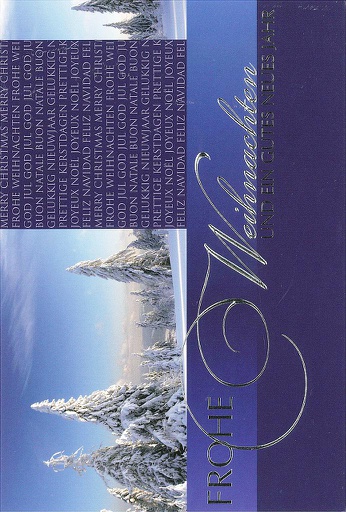 [#FF 98-3772] Karte Frohe Festtage