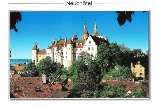 [1023675] Postcards 23675 Neuchâtel, Vue du Château