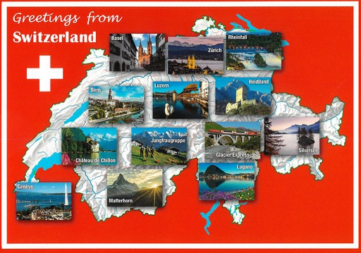 [1023846] Postcards 23846 &quot;Greetings from Switzerland&quot;