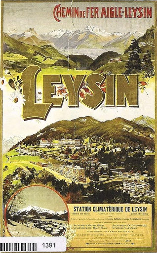 [9001391] Postcards A6 Litho 01391 Leysin