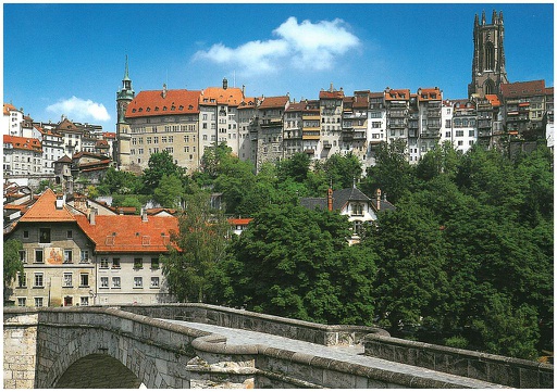 [8740120] Postcards 12x17cm 40120 Fribourg