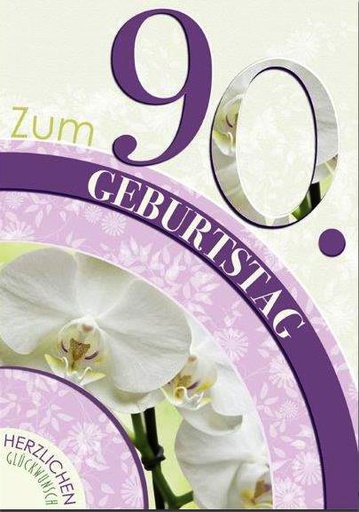 [FZ UK-33650] Karte 90. Geb. Fixzahlen