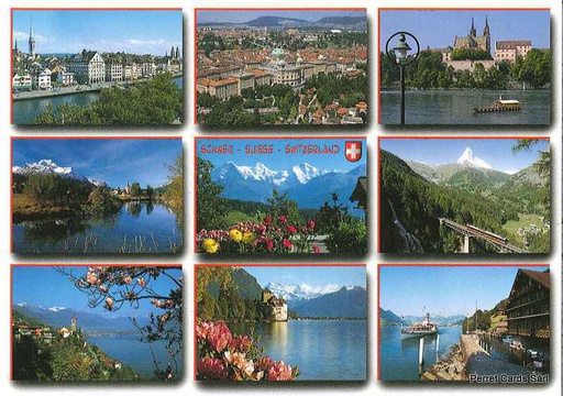 [00484] Postcards 00484 Zürich, Bern, Basel, Sils, Eiger, Matterhorn, Chillon, vierwaldstättersee