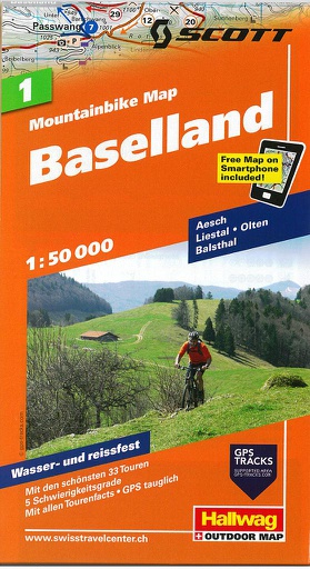 [BZ10575449] Mountainbike Map 1:50'000 Baselland MTB01