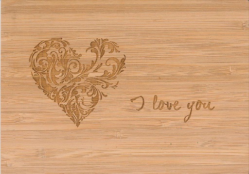 [1027335] Postcards Bamboo I love you