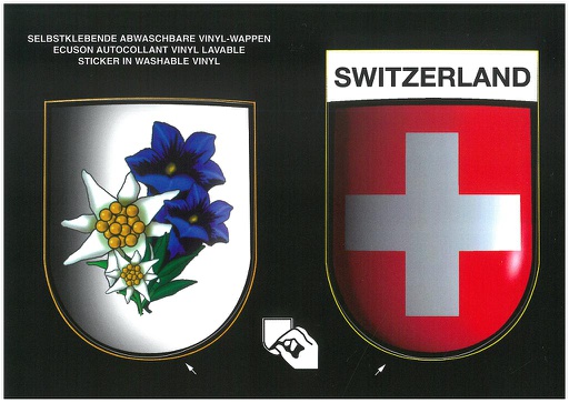 [9700204] Postcards SK 204 Stickers Edelweiss + gentiane 'Switzerland'