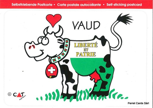 [9700447] Postcards SK 447 Stickers VAUD (vache)