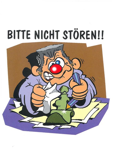 [9700500] Postcards SK 500 Stickers Bitte nicht stören!!