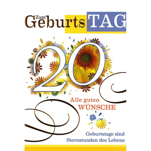 [FZ 559019-20] Karte 20. Geb. Fixzahlen