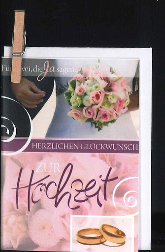 [MN-P7 HZ 50308] Mini Hochzeit mit Klammern