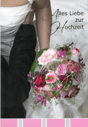 [A4-HZ 31970] Karte A4 Hochzeit